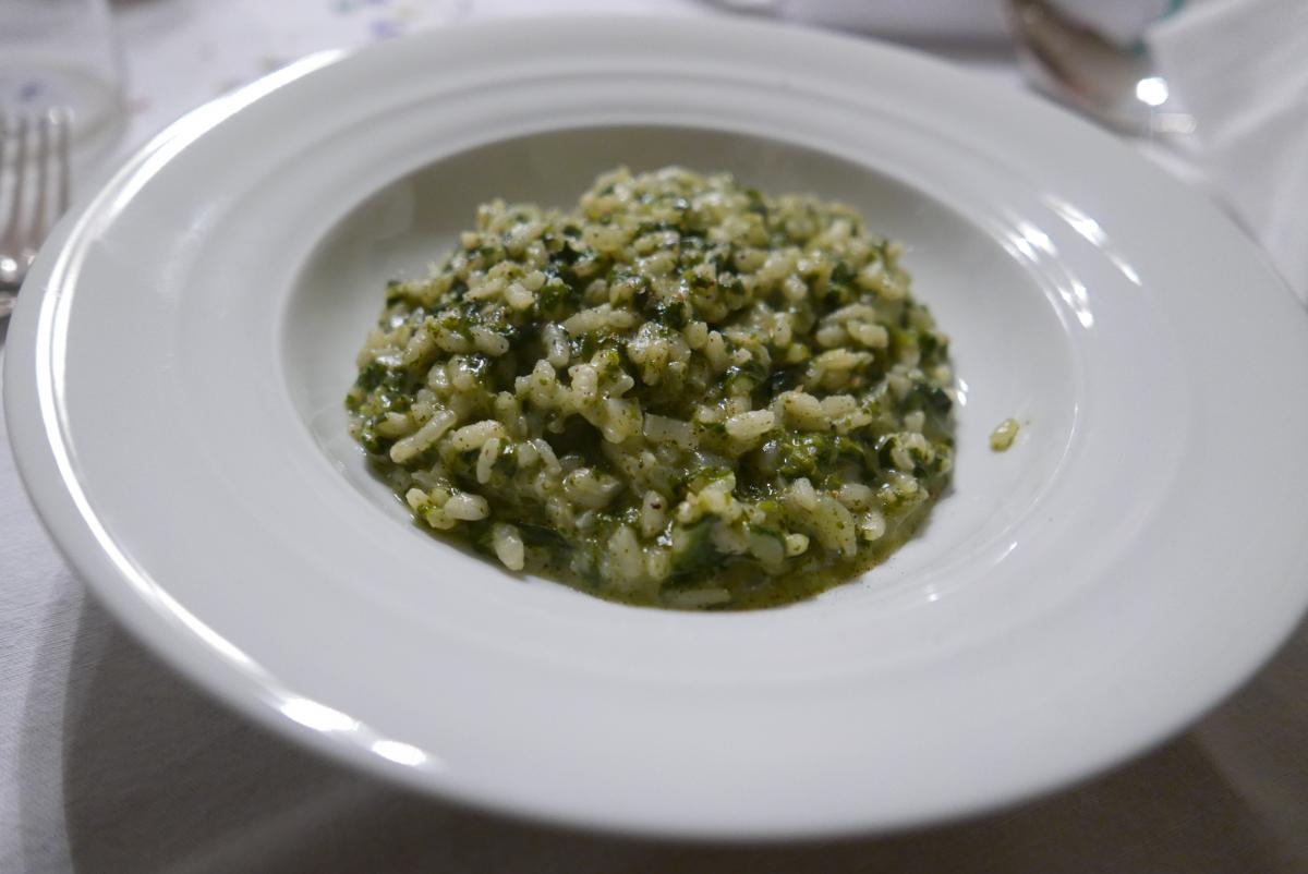 Risotto de Moringa, con el que Reinhard Wall ganó el I Reto Moringa. A lo largo de la V ediciones varios participantes han demostrado lo bien que este superalimento tropical combina con arroces.